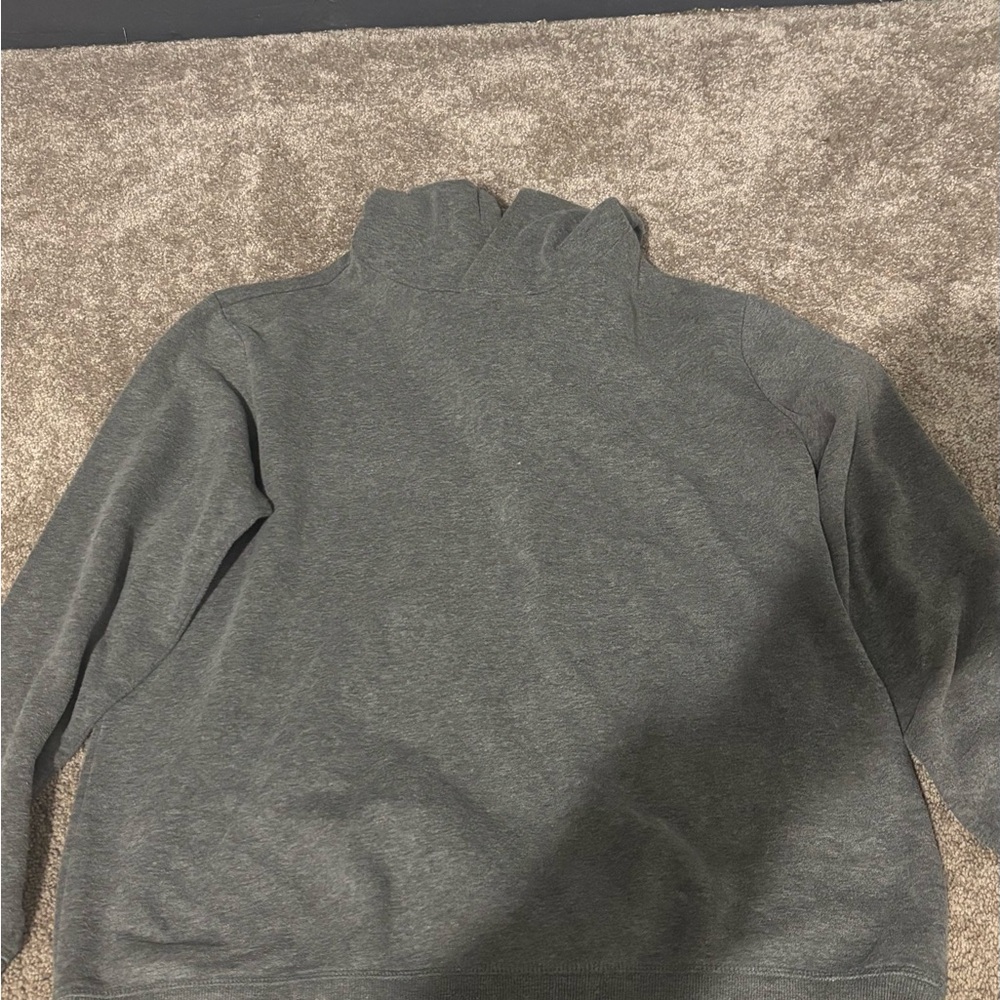 dip Gray Mock Neck Sweatshirt
